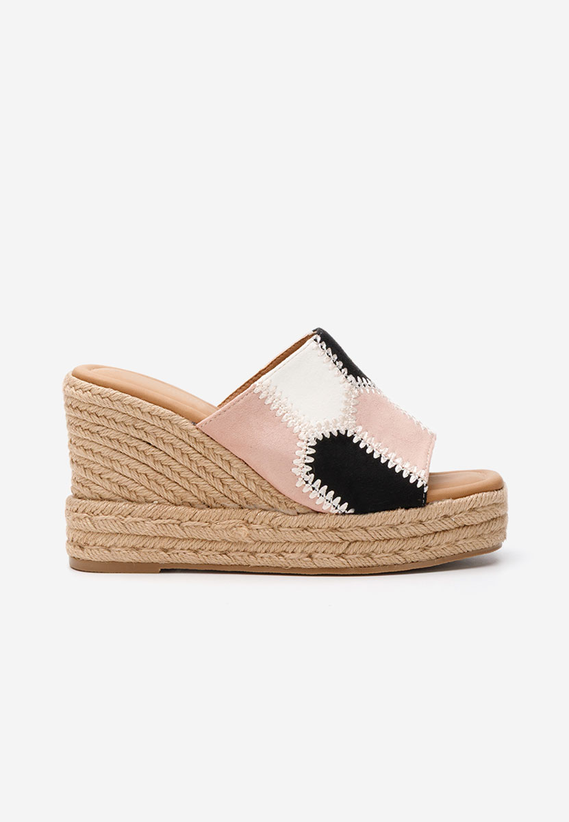 Mules compensées femme multicolores Teilor