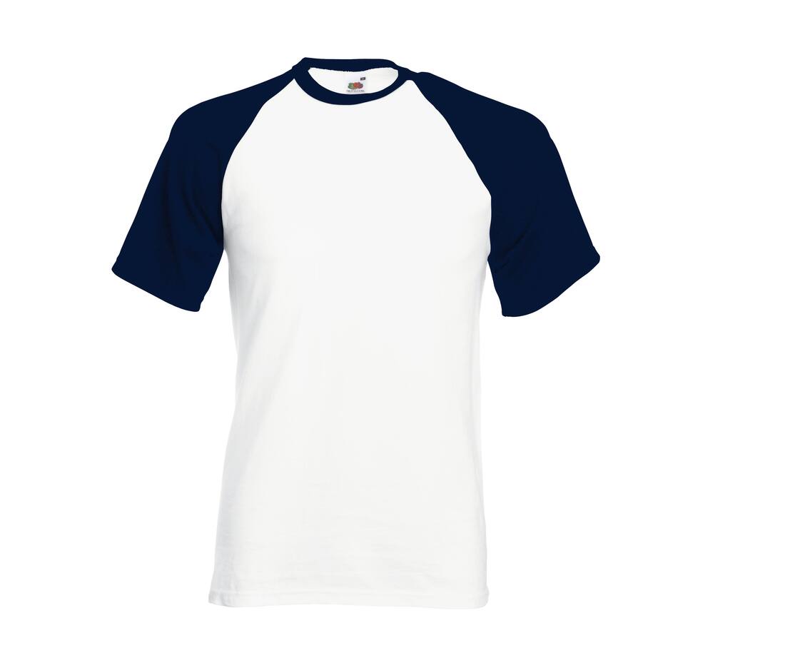 Fruit of the Loom SC237 - T-Shirt Baseball Classique en Coton Fruit of the Loom