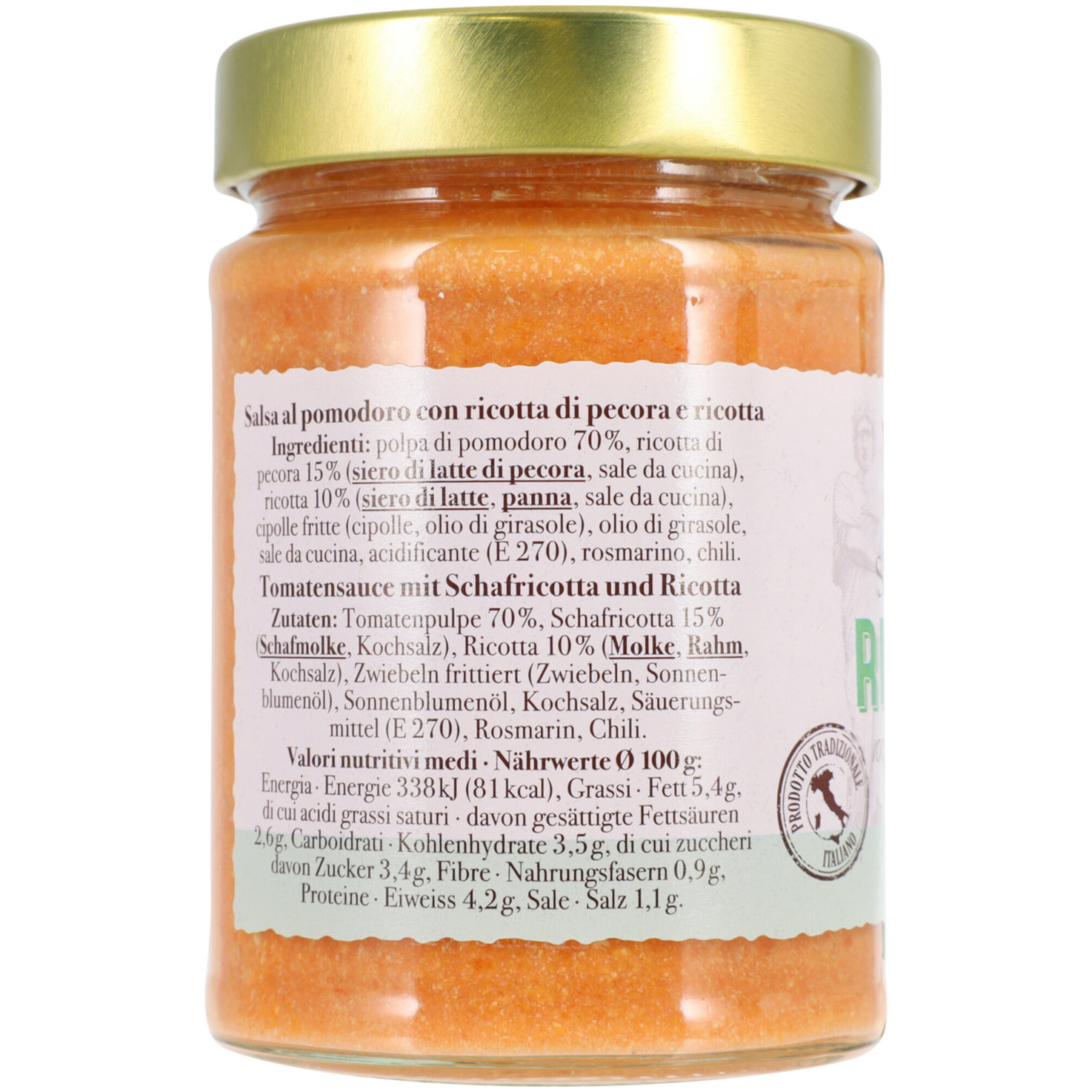 Sapori d'Italia Sugo Ricotta
