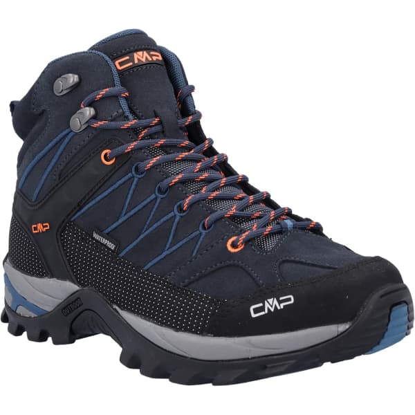 Chaussure de randonnée mid CMP RIGEL MID WP B.BLUE FLASH ORANGE