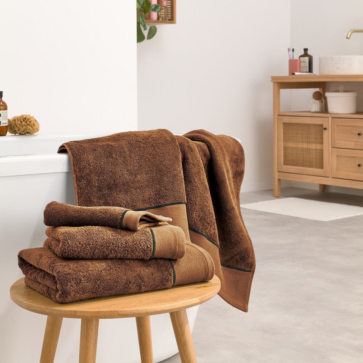 LA REDOUTE INTERIEURS<br>Toalha de banho maxi Victor 675 g/m2