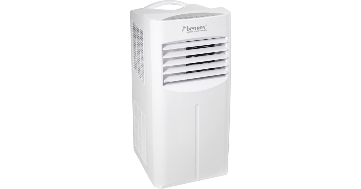 BestronAAC9000 Mobiele Airconditioner  (Wit, Koelvermogen 2,6 kW | met CFC-vrij koelmiddel | 9000 BTU/h)