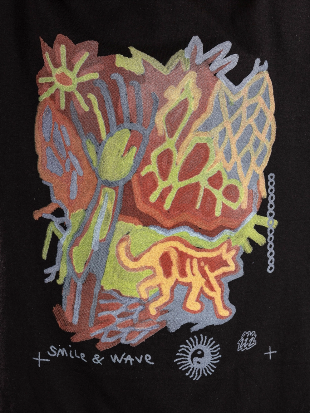 Smile And Wave Luna T-Shirt black