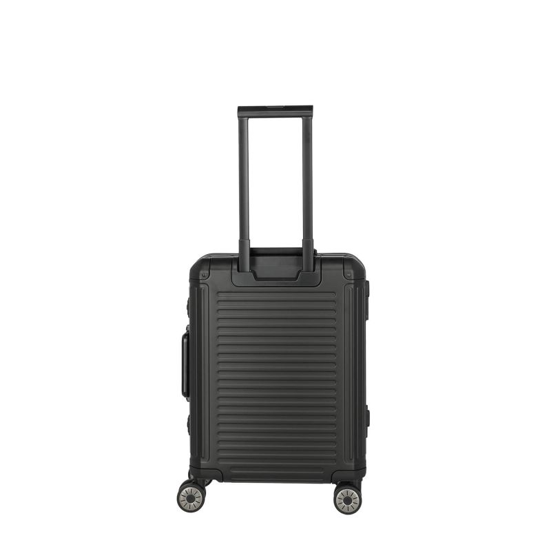 Valise cabine rigide Next Aluminium 55 cm Noir