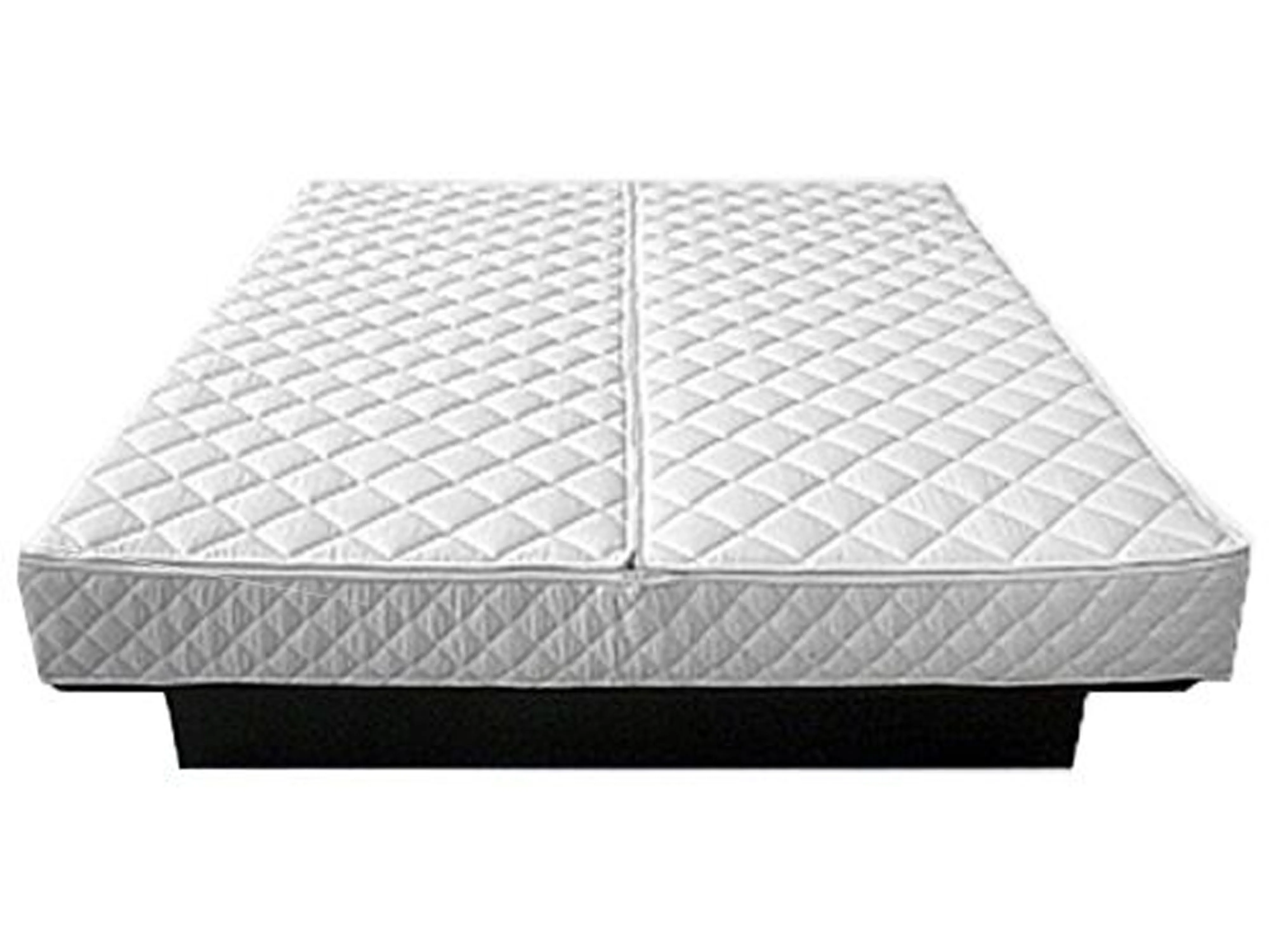 Waterbed Fluweel ROUEN 160 x 200 cm Donkergrijs