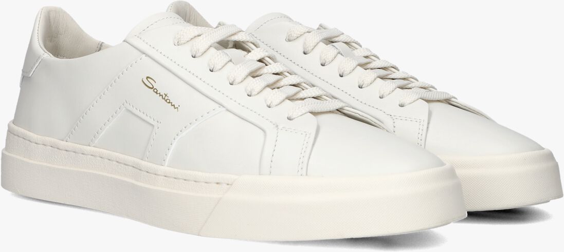 witte santoni lage sneakers dbs2