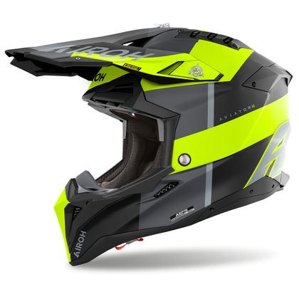 Casque cross Airoh AVIATOR 3 - MONARCH 2025 - Jaune