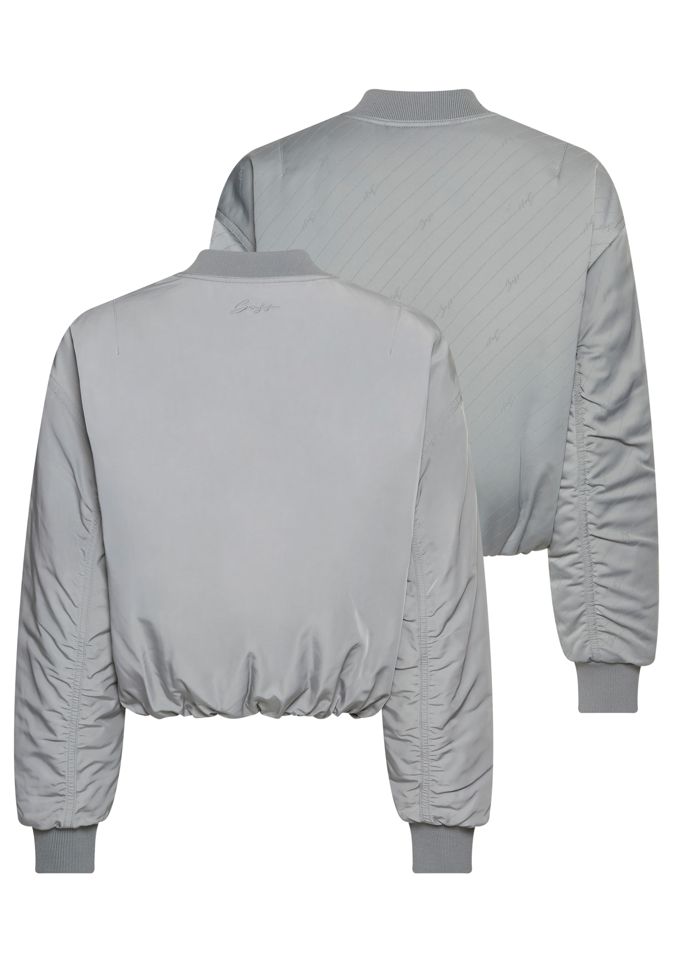 BOSS ORANGE Bomberjacke »Paddana Premium Damenmode« im Wende-Design, Logo-Jacquard