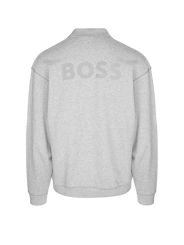 BOSS Loungewear Sweater hellgrau