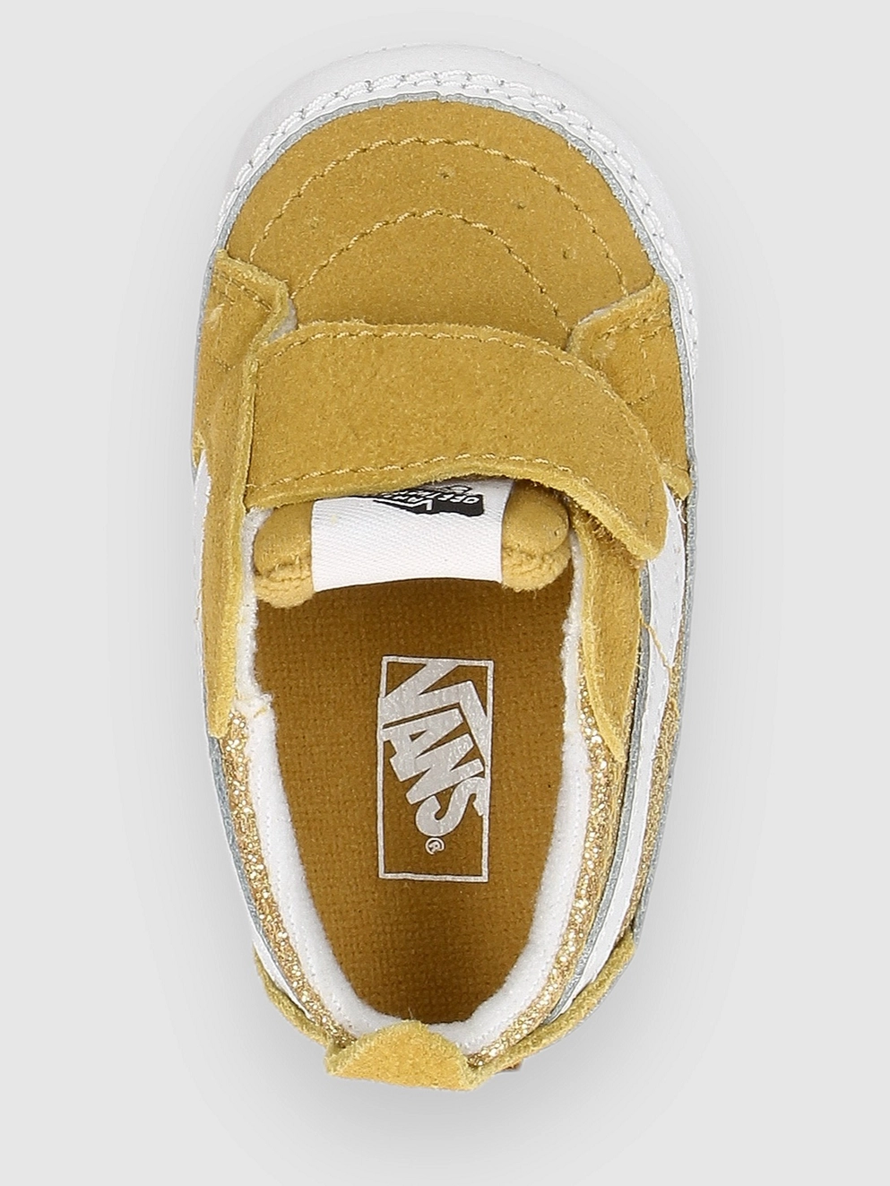 Vans Sk8-Hi Crib Kids Shoes glitter champagne gold