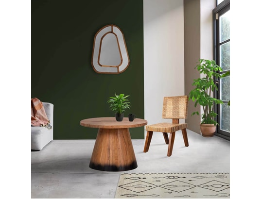 BOIS ET CHIFFONS CONCEPT - Table basse ronde 60 cm - acacia dimona