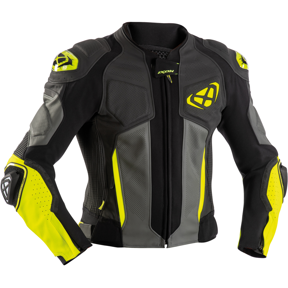 Ixon - Blouson Vendetta Evo Noir / Anthracite / Jaune