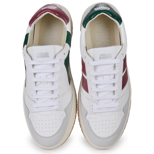 Caval - VEGAN RETRO RED - Blanc / Vert / Rouge