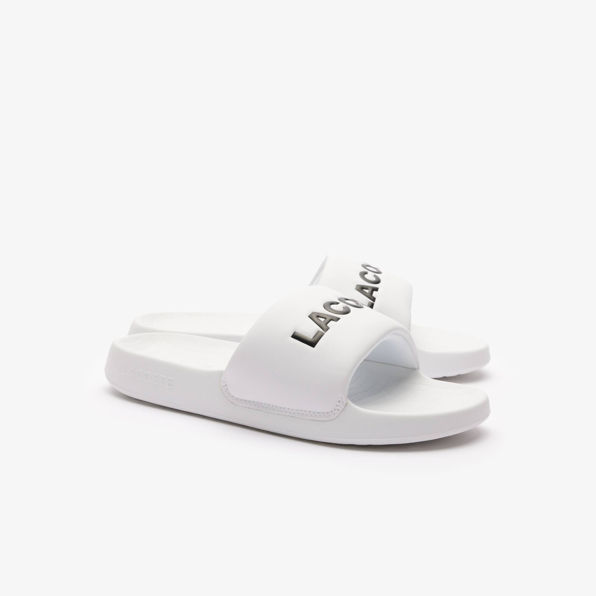 Claquettes Serve Slide 1.0 homme Claquettes & Sandales - Blanc - Lacoste - Homme