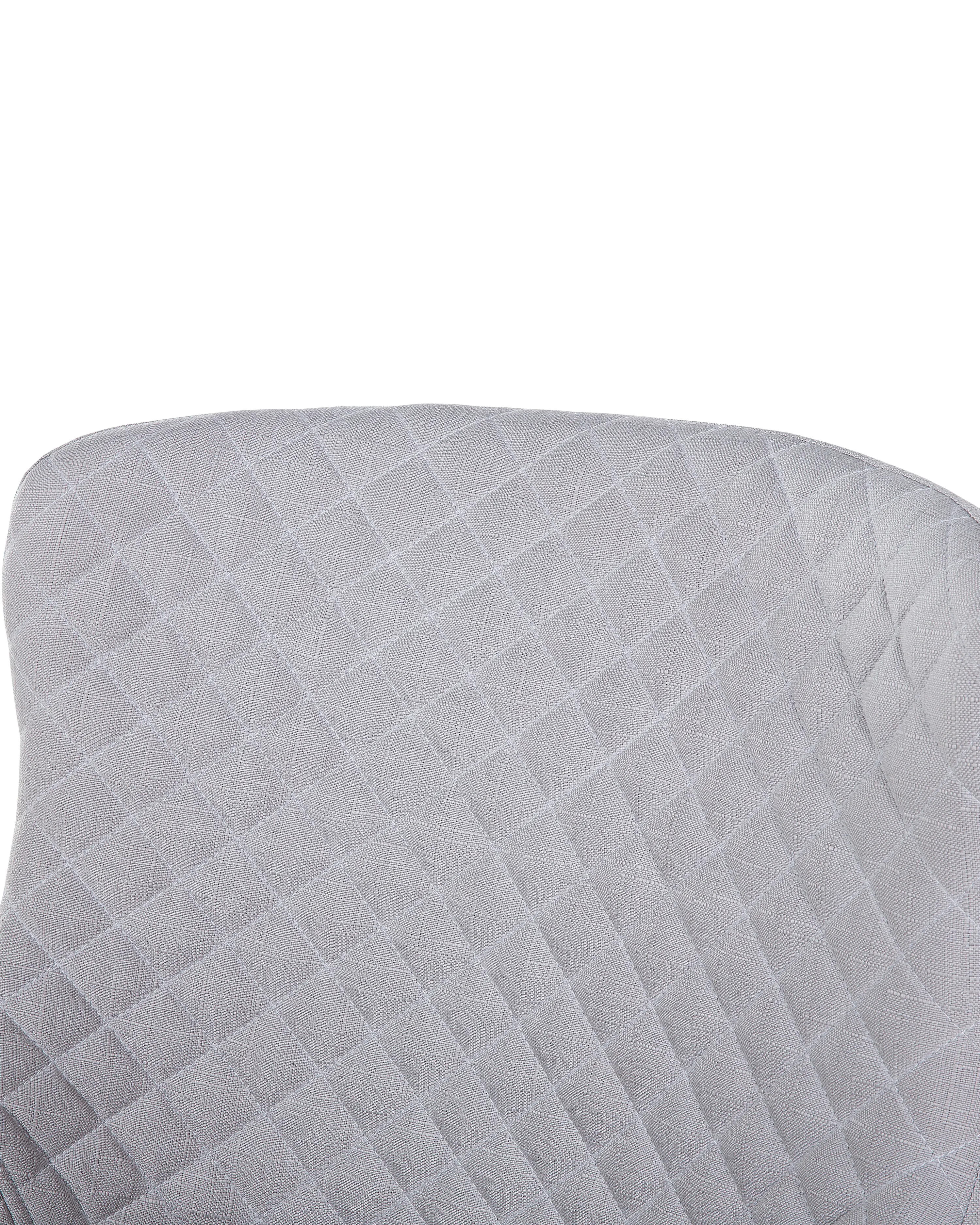 Set van 2 eetkamerstoelen SOLANO Stof Lichtgrijs