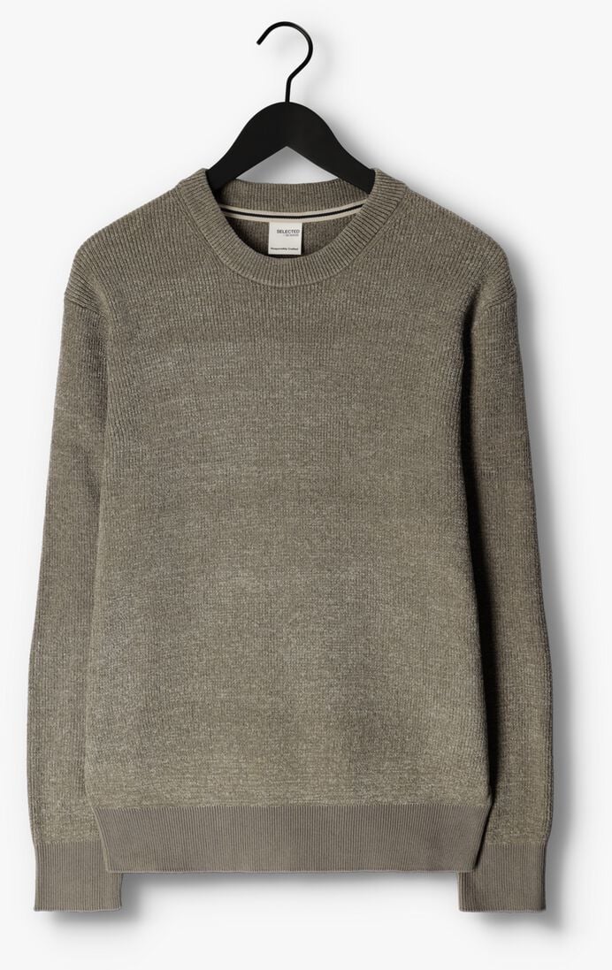 SELECTED HOMME groene selected homme trui rodney ls crew neck w