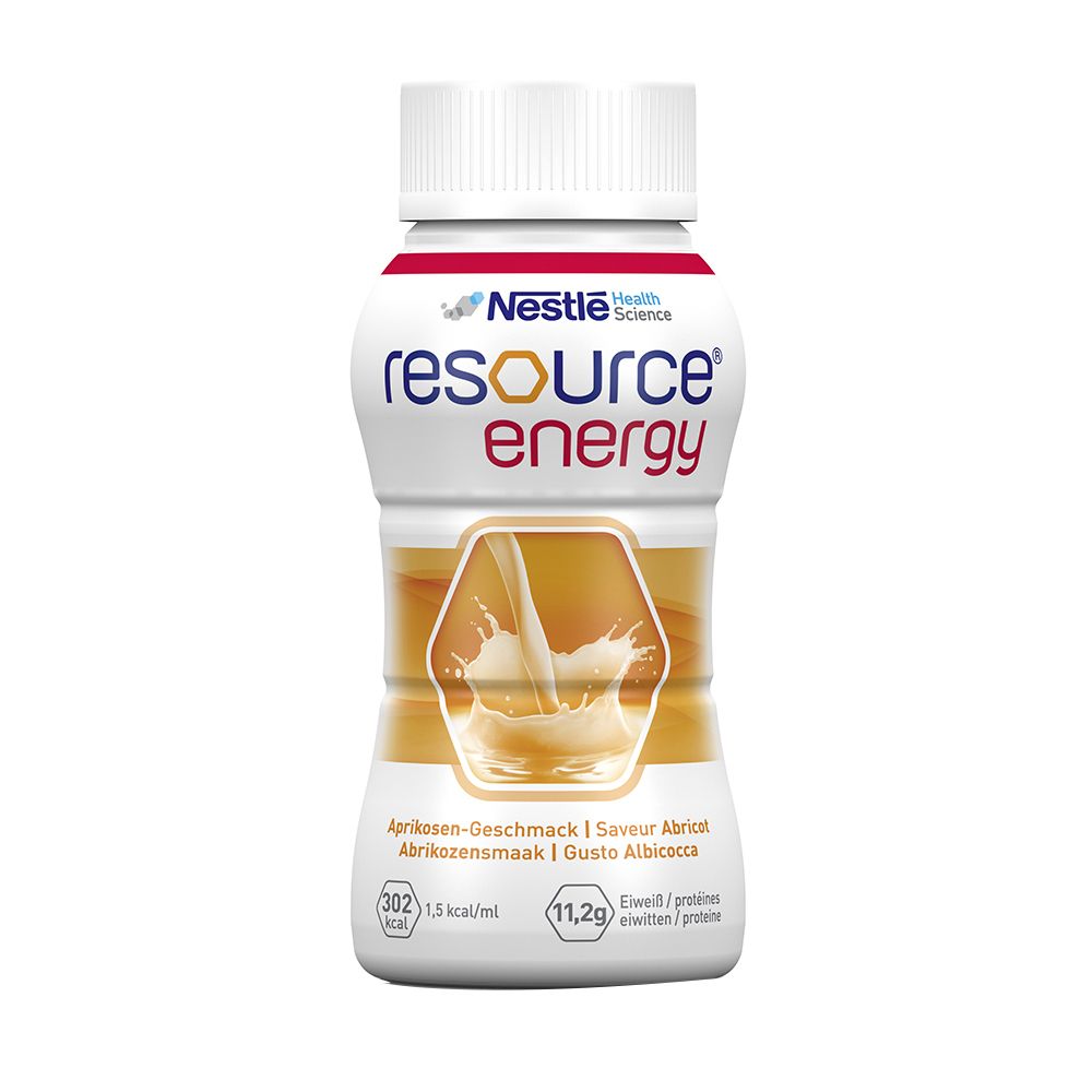 resource® energy Aprikose | Hochkalorische Trinknahrung | Aufbaukost bei Mangelernährung