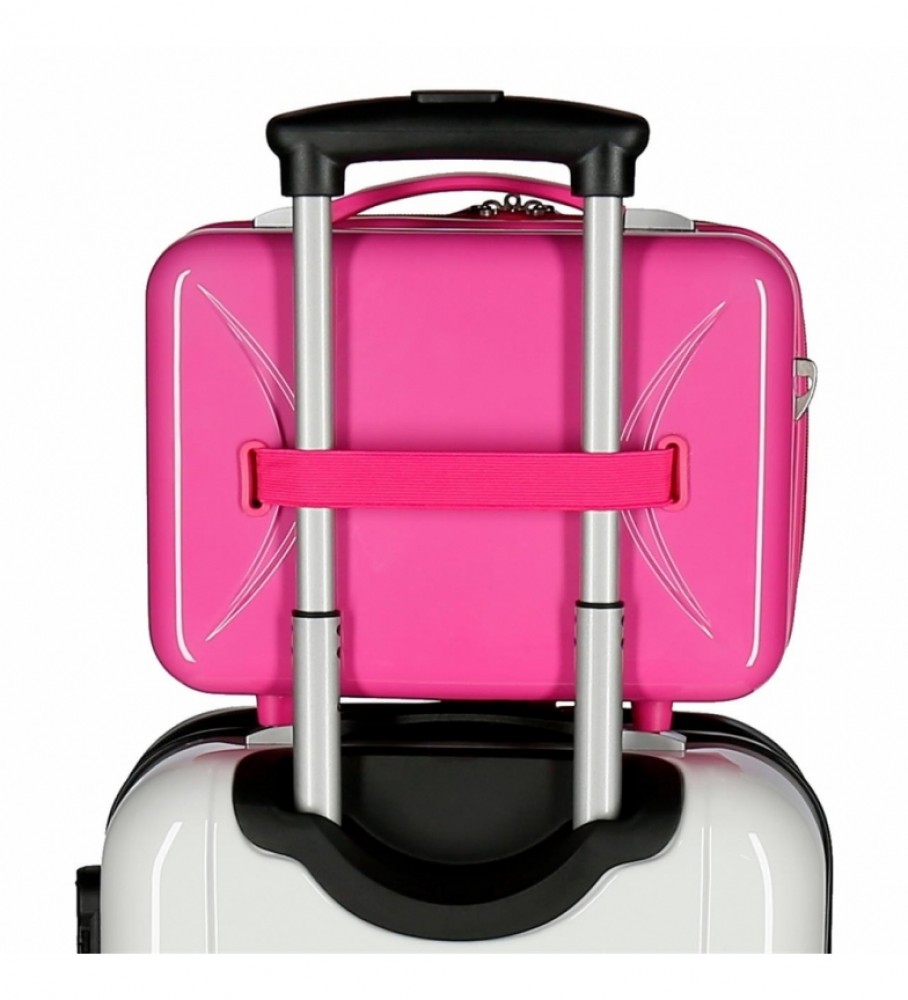 Movom Neceser ABS Movom Arcoiris Always Smile adaptável a trolley Rosa -29x21x15cm-