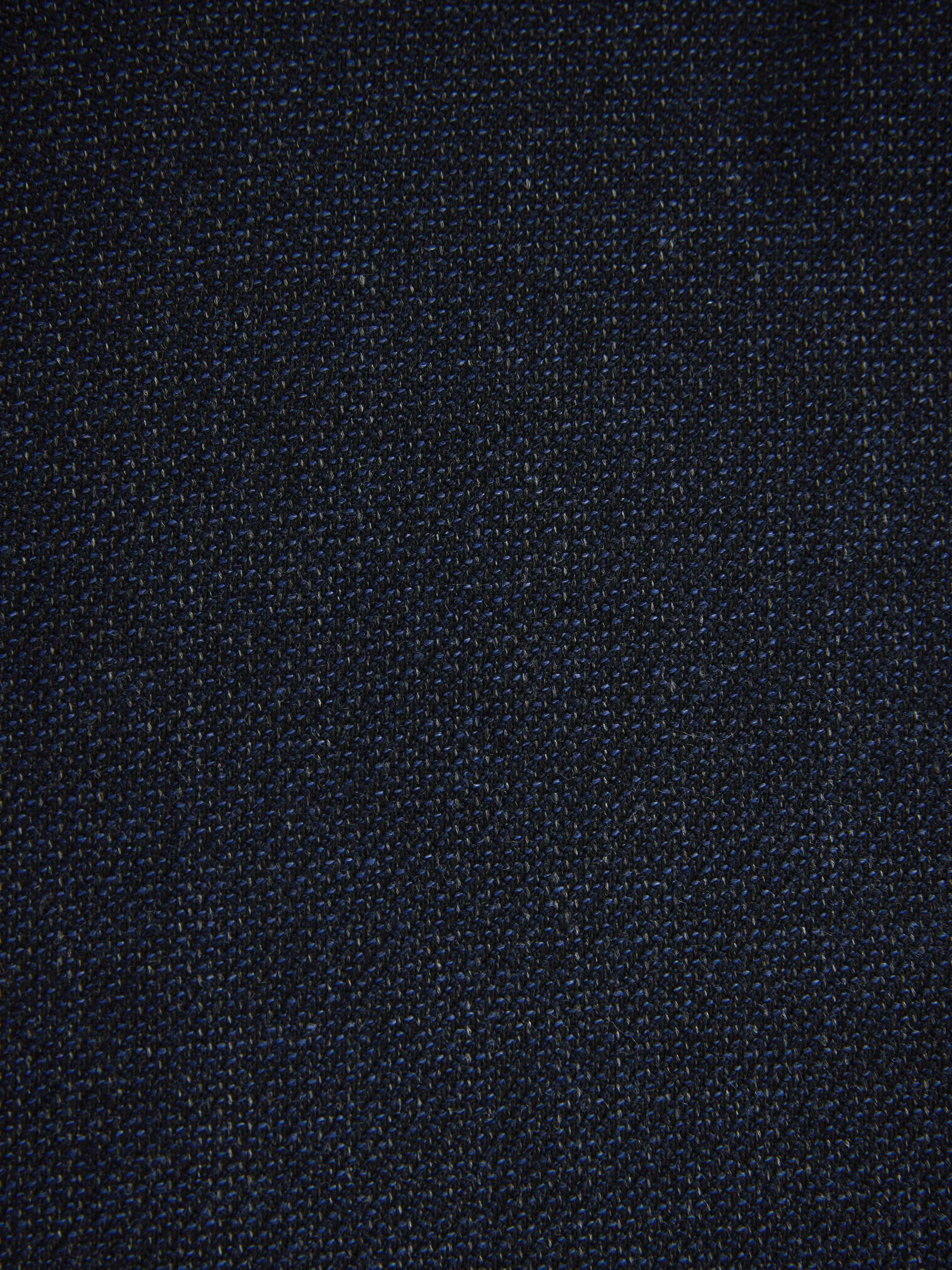 Donkerblauw - Normale Pasvorm - Modieuze blazer met textuur