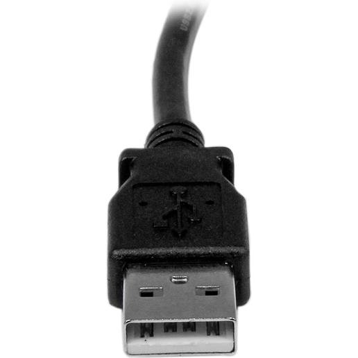 StarTech.com Câble USB 2.0 A vers USB B Coudé à droite Mâle / Mâle pour imprimante - 1 m - Noir