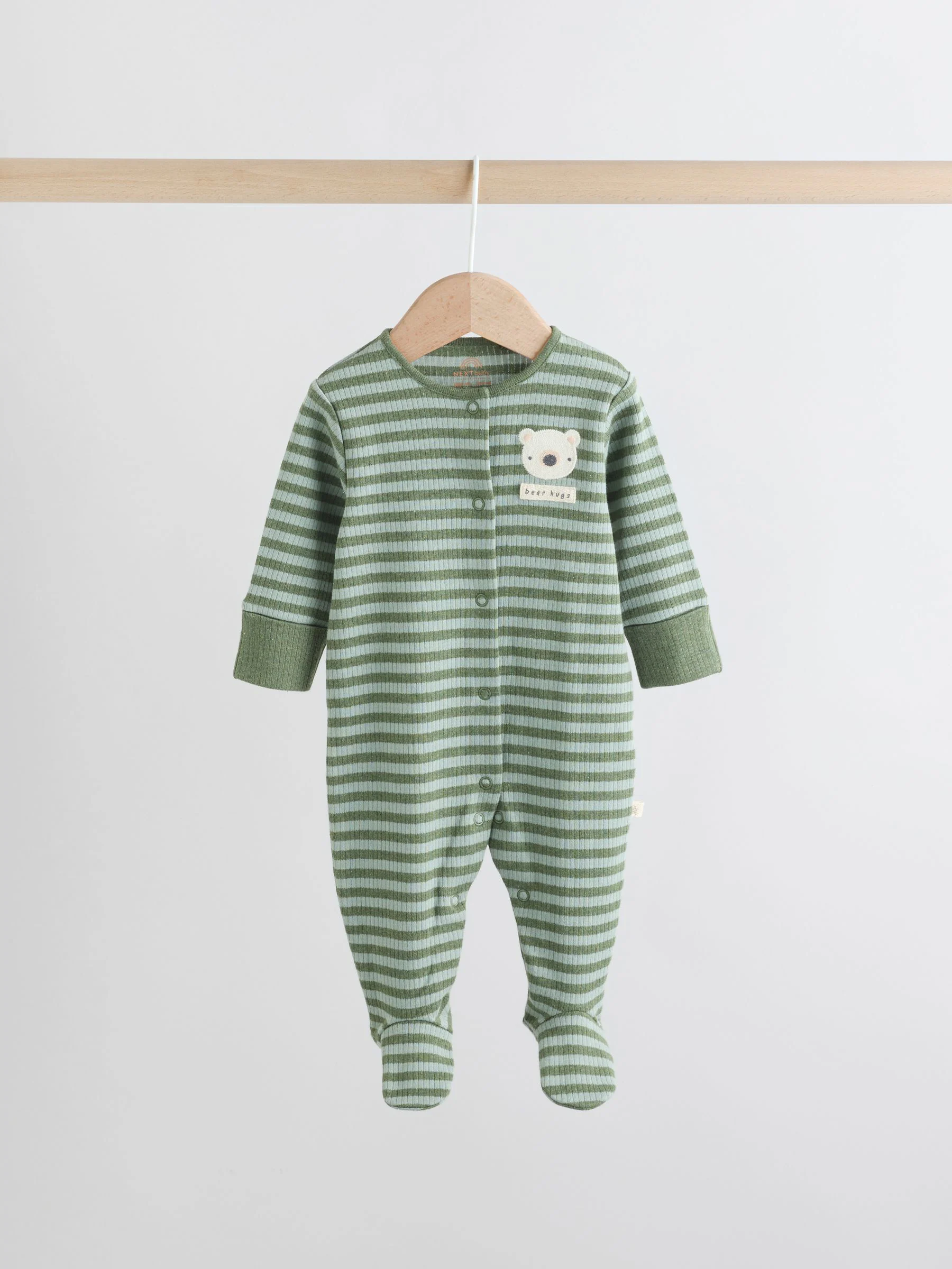 Oranje - Babypyjama met strepen (0mnd-2jr)