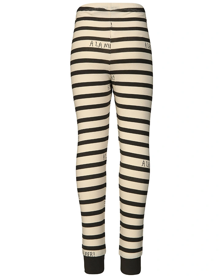 Leggings A LA MER gestreift in beige/braun