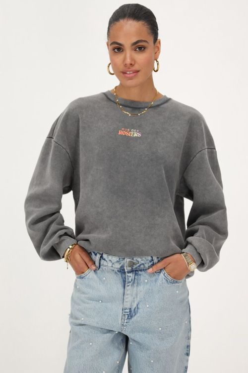 Donkergrijze sweater 