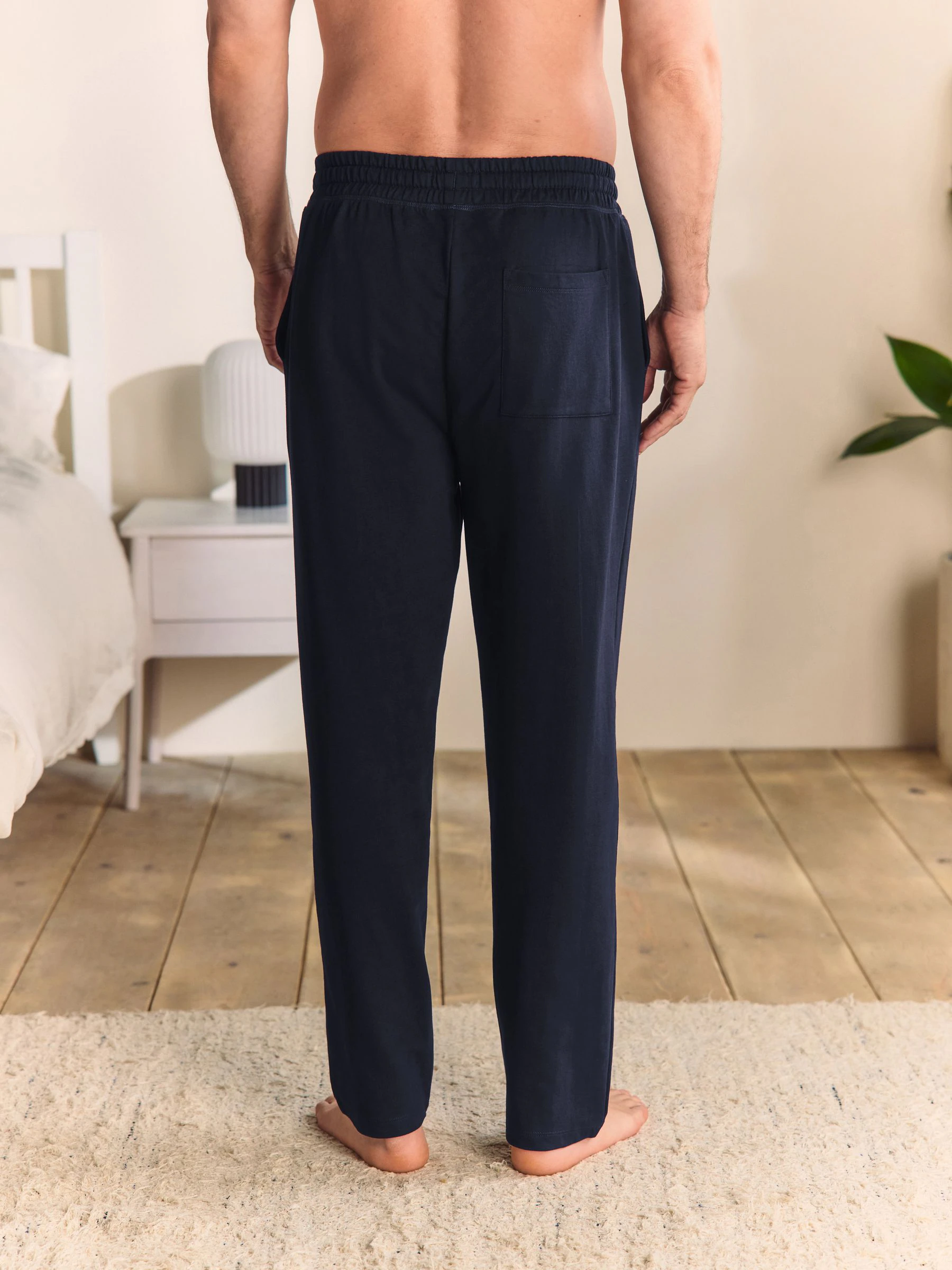Donkerblauw - Open - Dunne joggingbroek