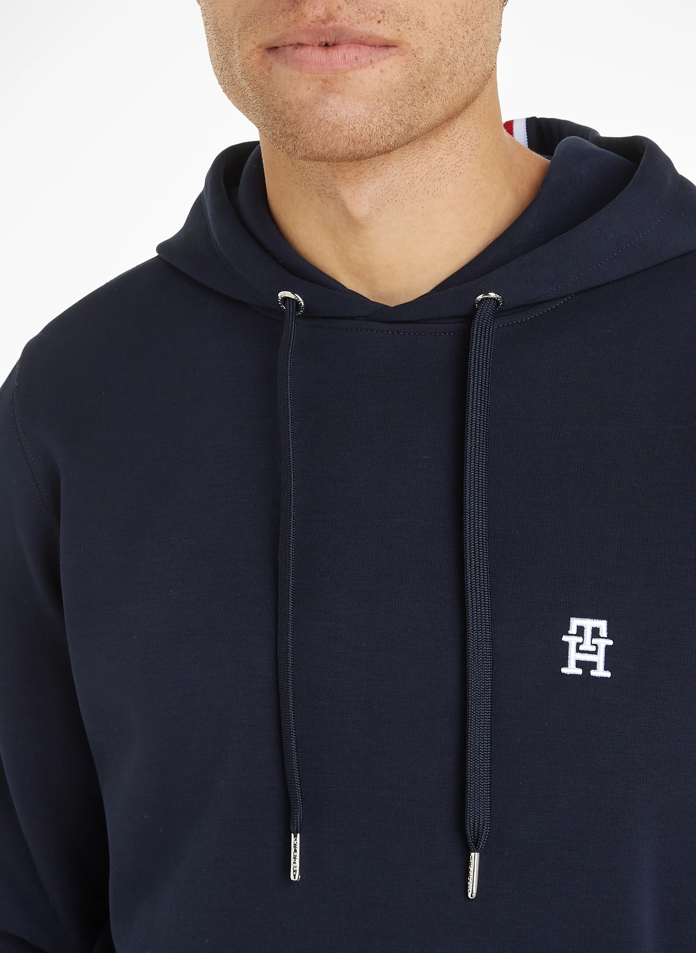 Sweat à capuche en coton mélangé | Bleu