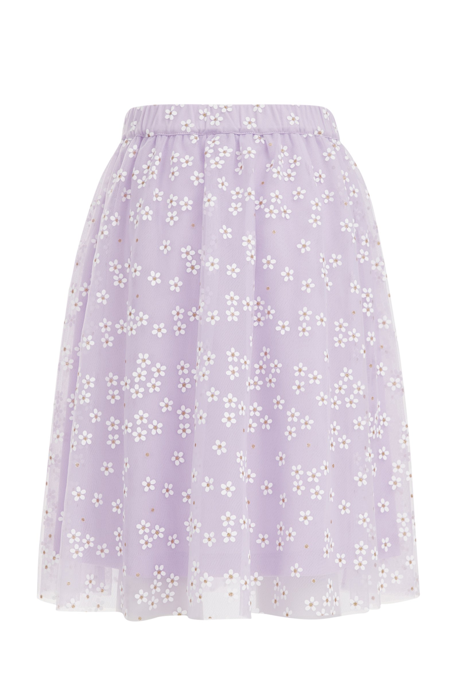 Meisjes tulerok met dessin WE Fashion Lila