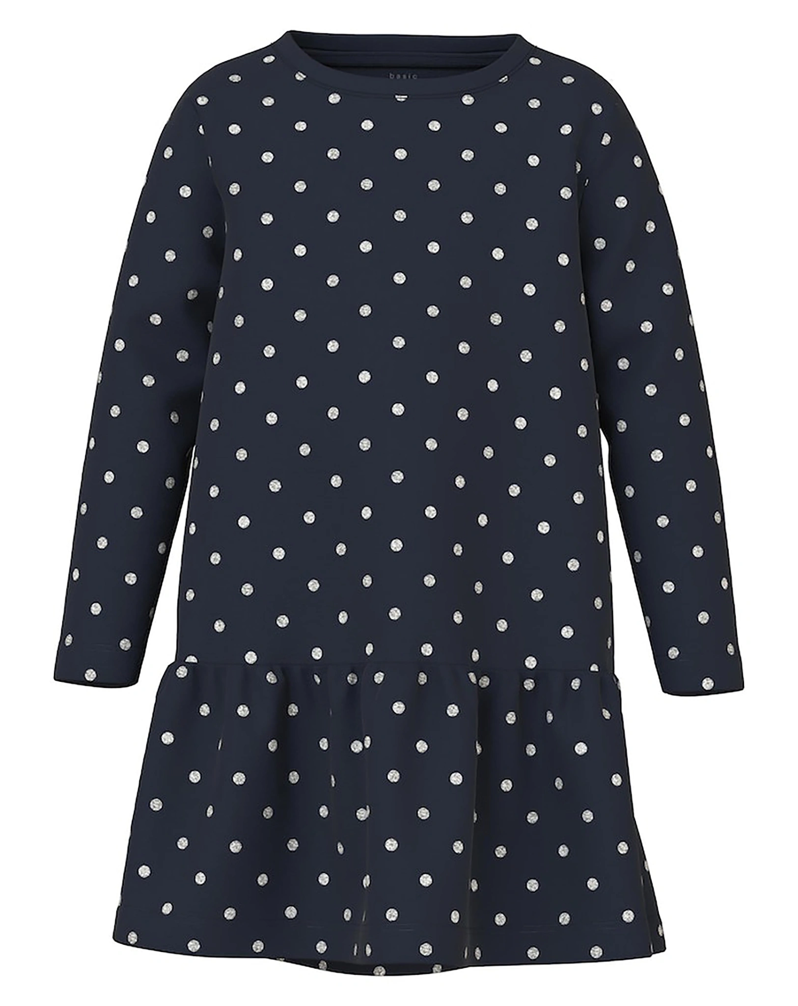 Langarmkleid NMFVIVIAN - DOTS in dark sapphire