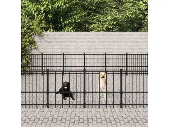 Chenil cage enclos pac noire 873 x 582 x 100 cm 02_0041860