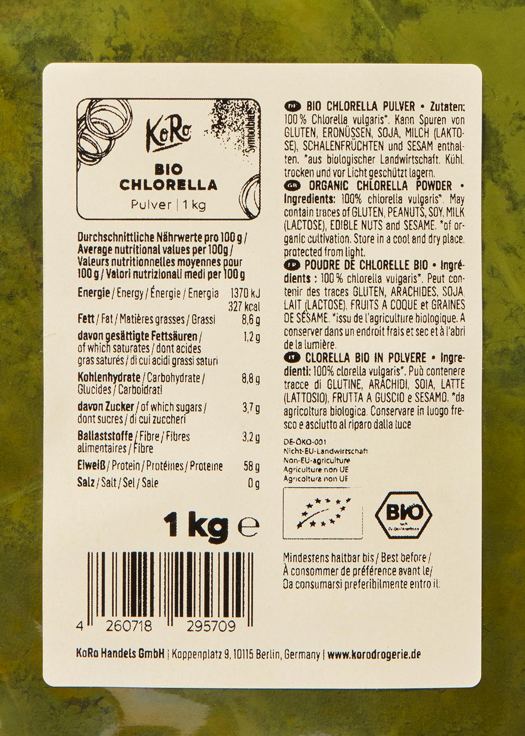 Bio Chlorella Pulver 1 kg