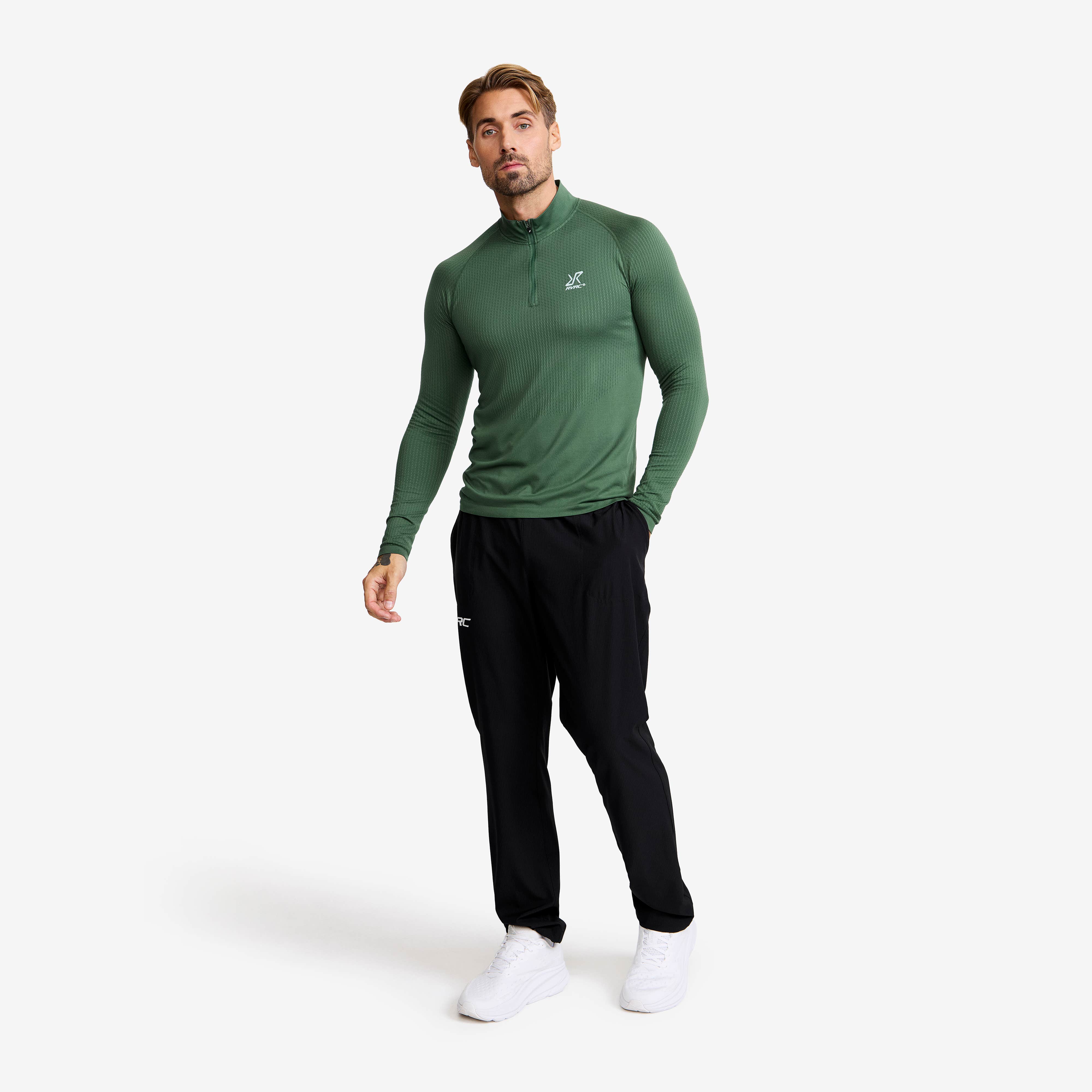 Focus Half-zip Seamless Top Herre Garden Topiary