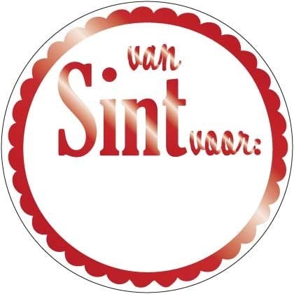 Etiketten Rood Van Sint Voor … 1000st
