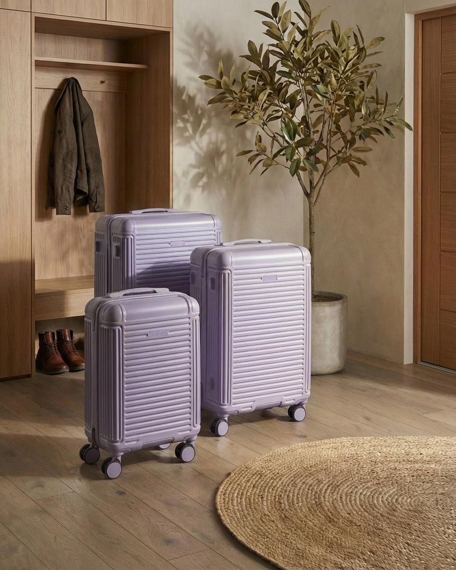 Set van 3 harde koffers MYNTIS Paars