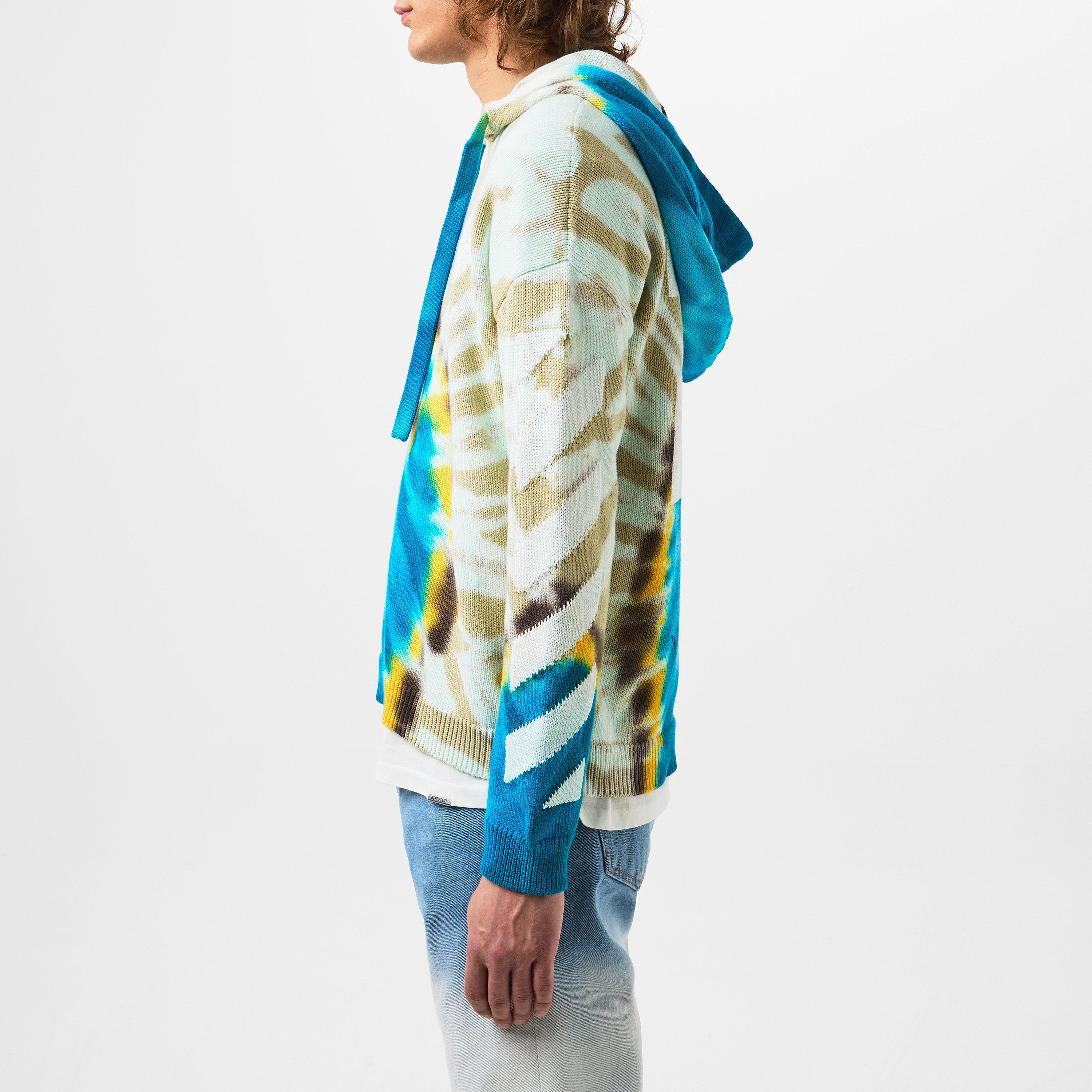 Off White Diag Tie Dye Hoodie