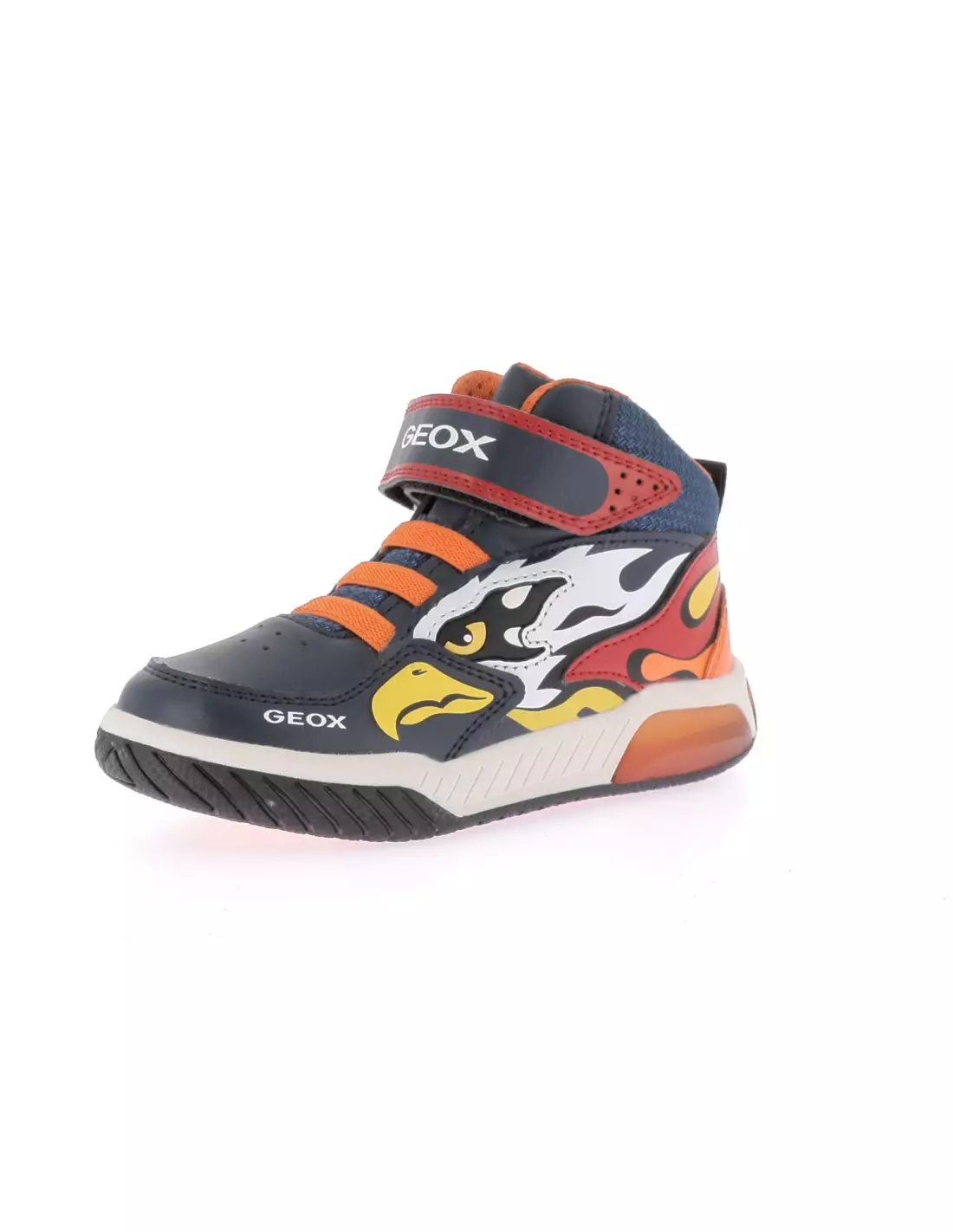 GEOX INEK - Baskets NAVYORANGE