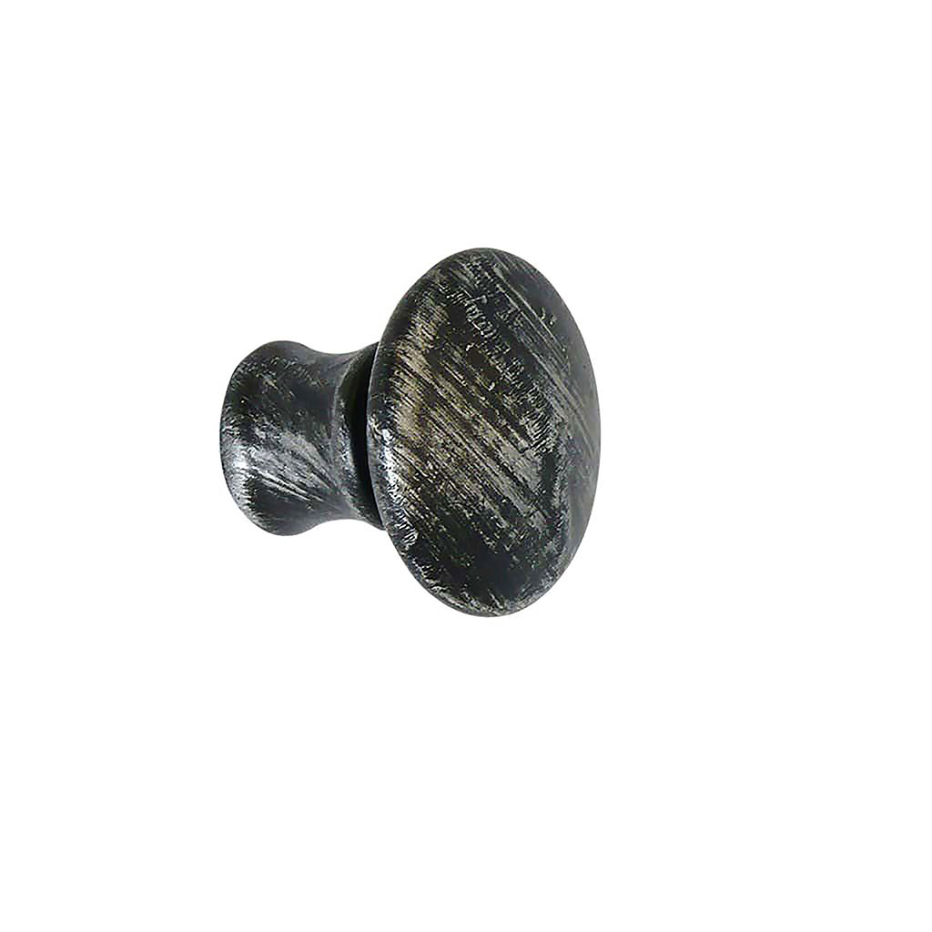 Lot de 2 embouts champignon noir argent D 20mm