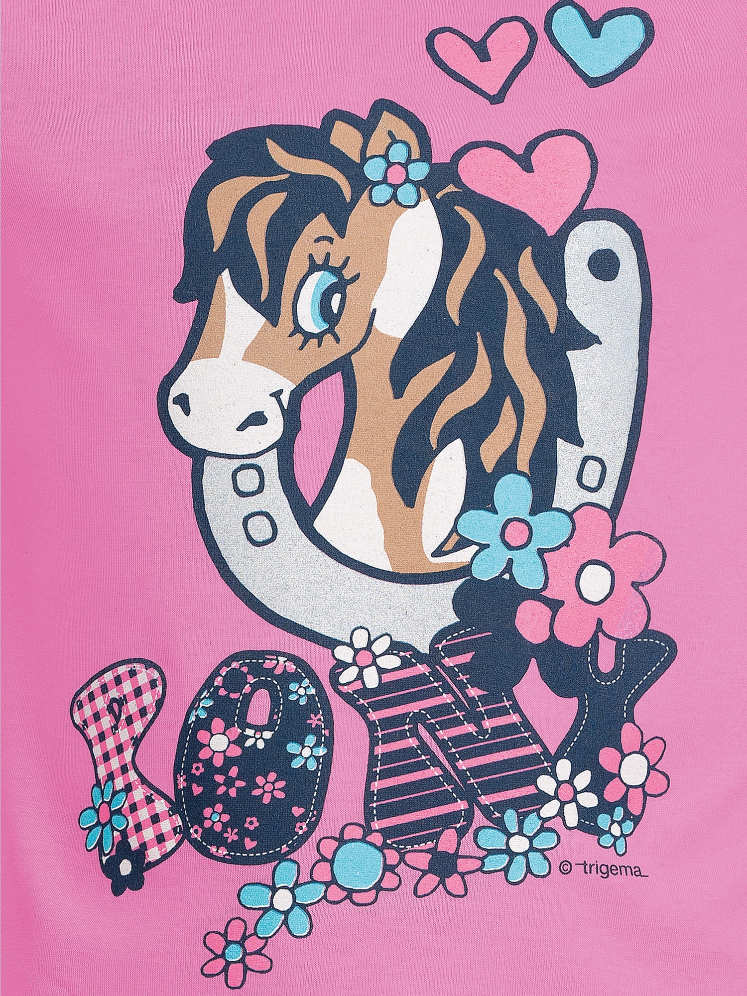 Langarmshirt mit süßem Pony-Print Candy