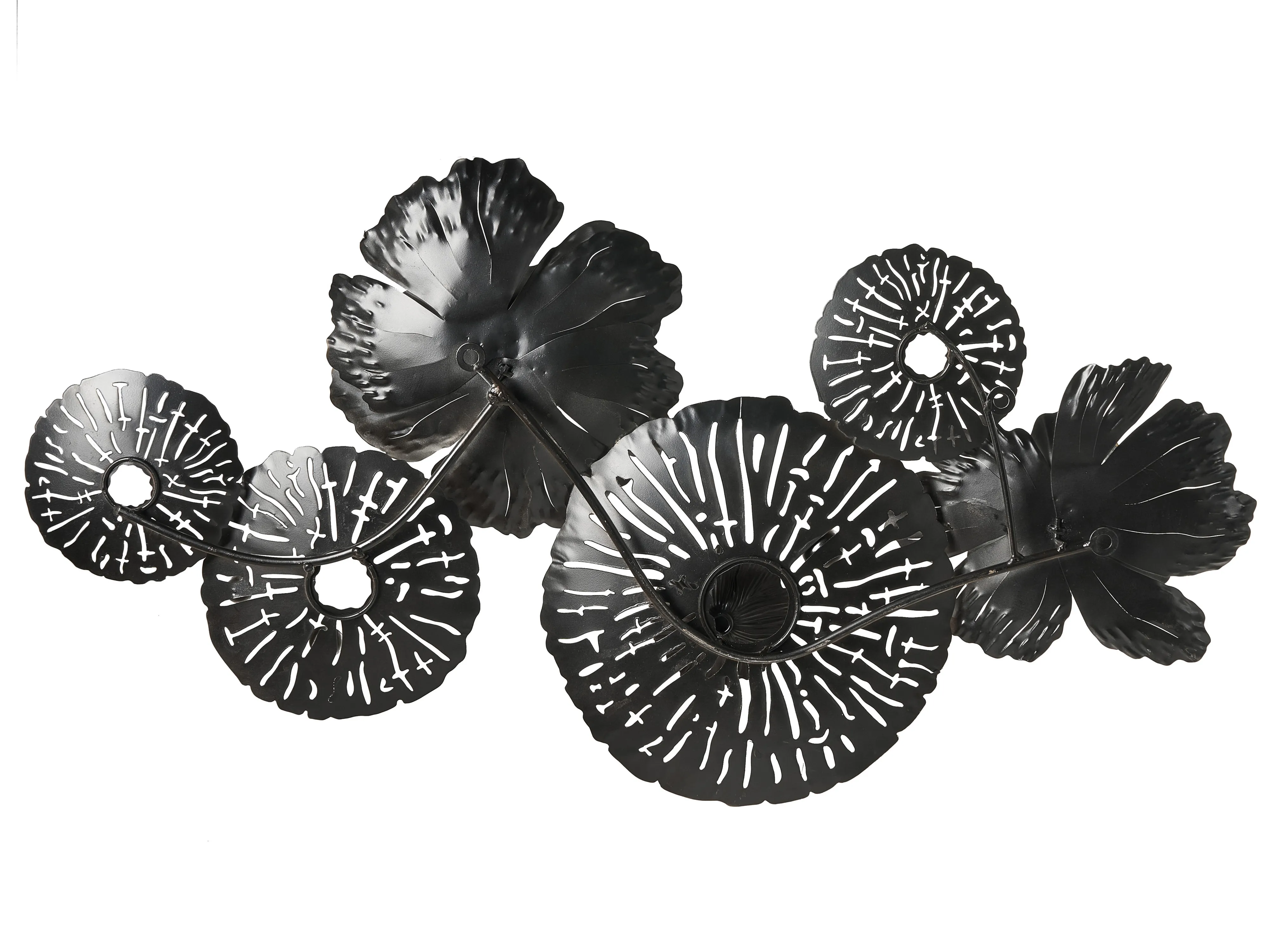 Wanddecoratie Bloem GADOLINIUM Metaal 45 cm Meerkleurig