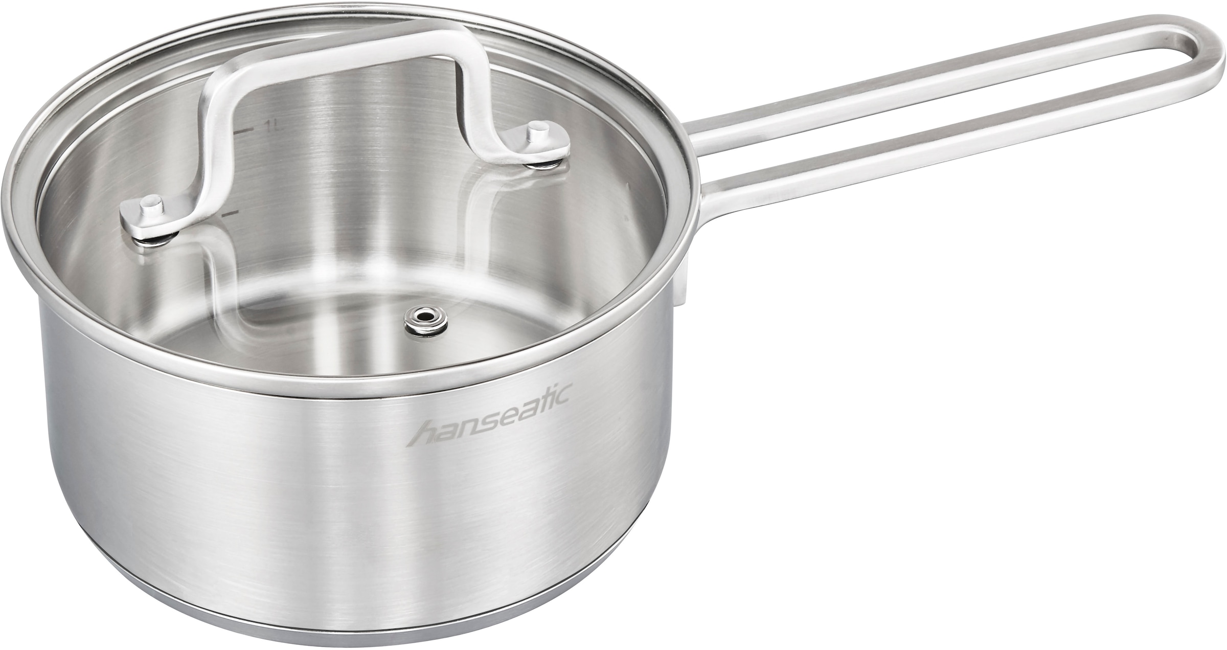 Hanseatic Topf-Set »DAILY« Set, Fleischtopf 2x 16 cm / 2x 20 cm / 1x 24 cm, Stielkasserolle 16 cm, 11 Stk. tlg. Edelstahl 18/10