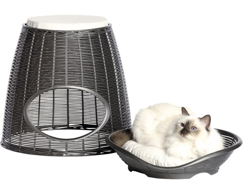Kattenhuis Bama Pet Pasha 52 x 55 x 50 cm antraciet