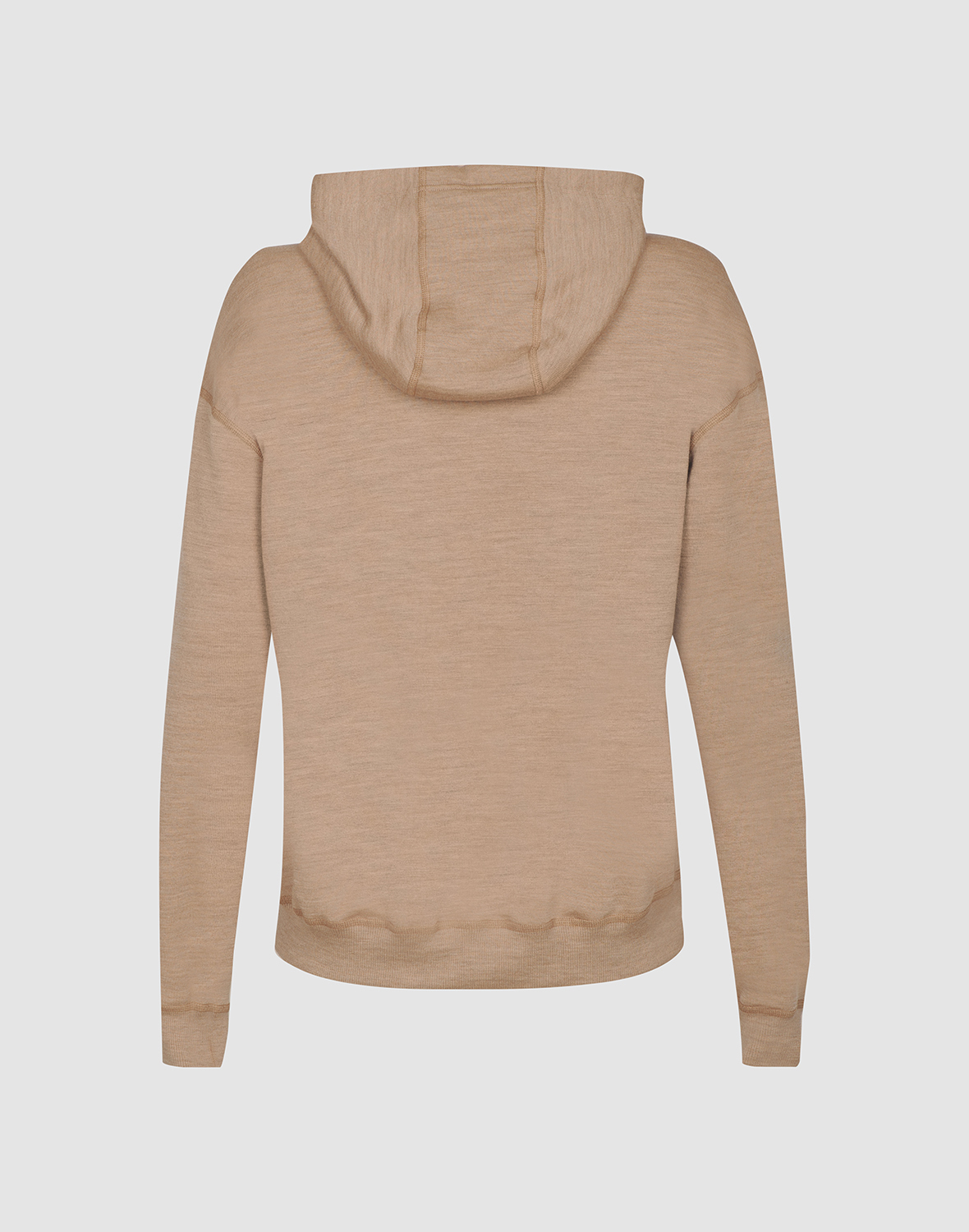 Hoodie van merinowollen terry voor dames - Gratis Verze