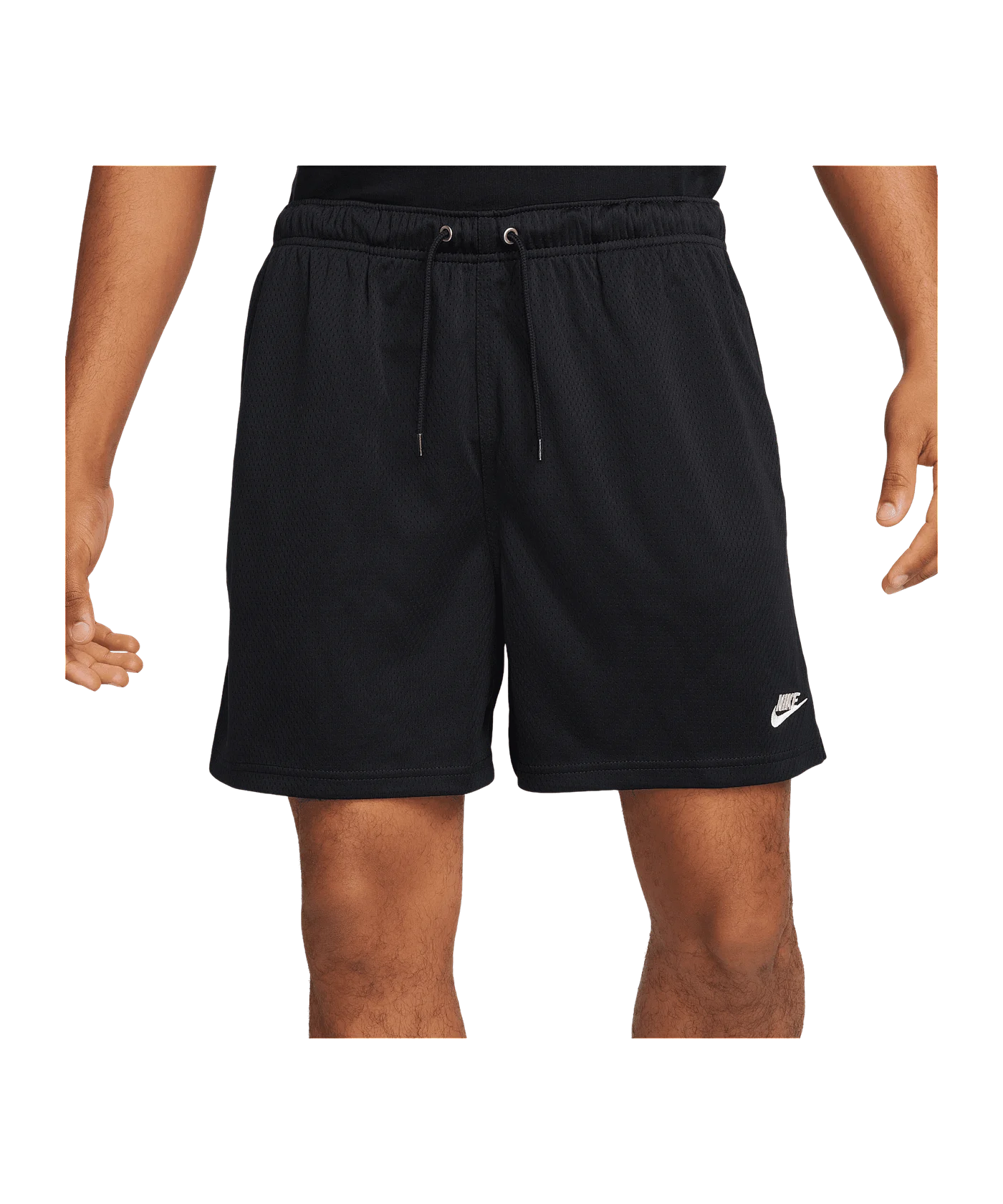 Nike Club Mesh Flow Short Schwarz Weiss F010
