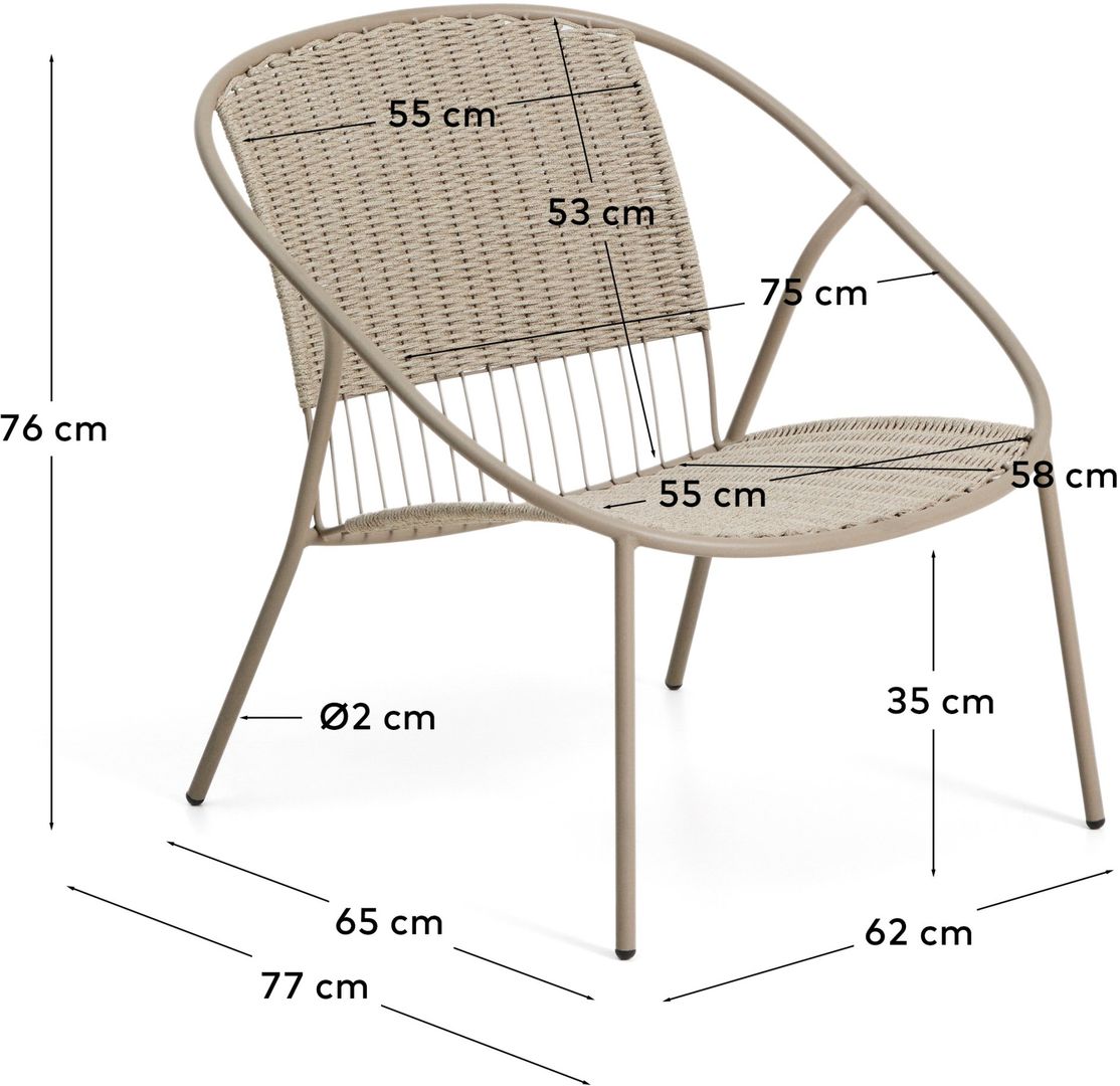 Kave Home   Atrani Outdoor Fauteuil