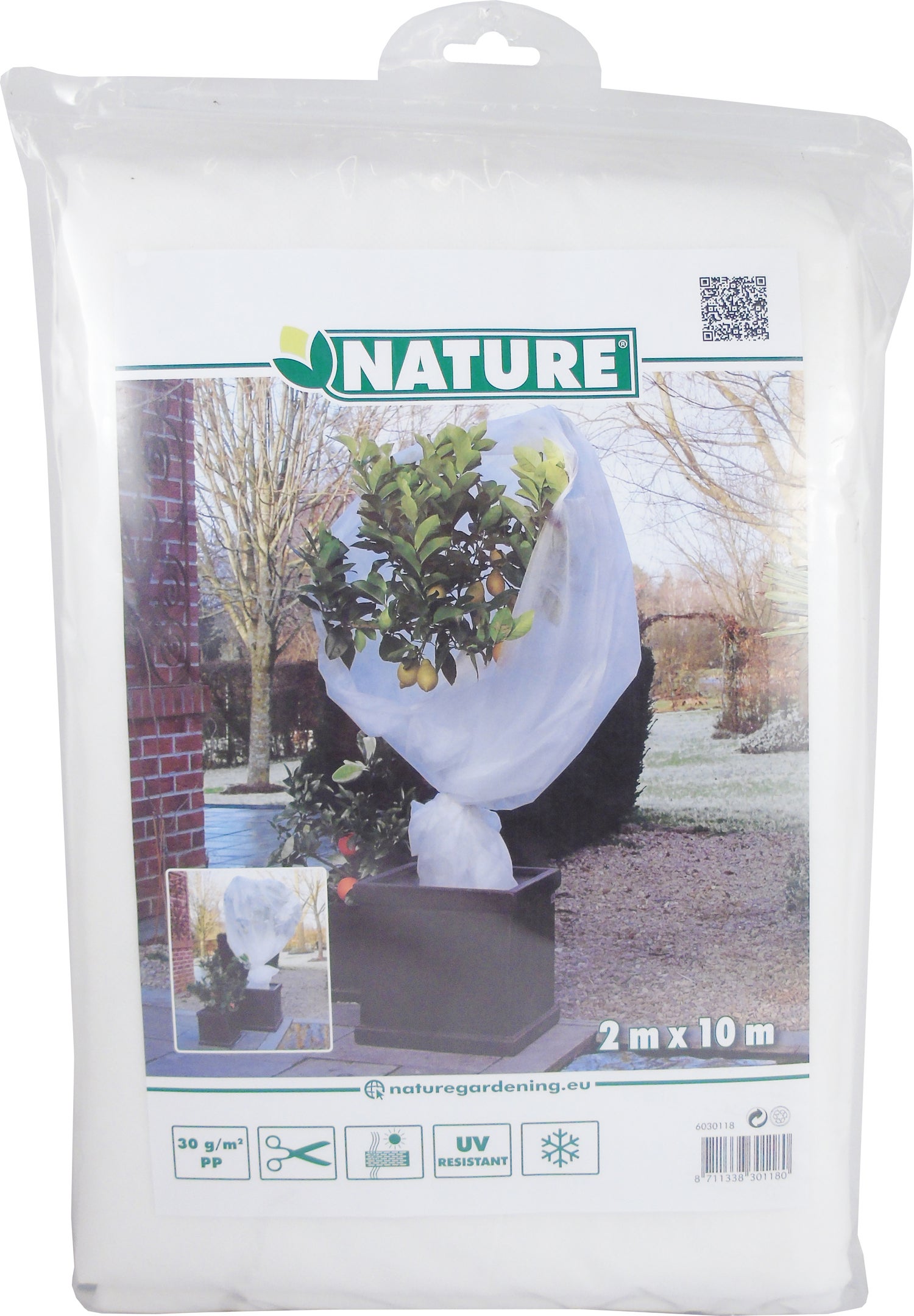 Nature wintervlies 2 x 10m 30 g/m² wit