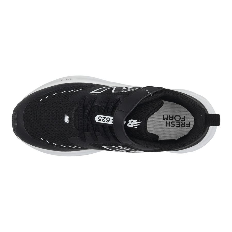 New Balance Chaussures de Running Fresh Foam 625 Bungee Lace - Noir/Blanc Enfant