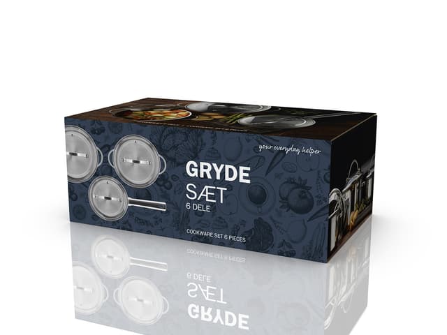 Funktion Endurance Grydesæt m/låg 6 dele