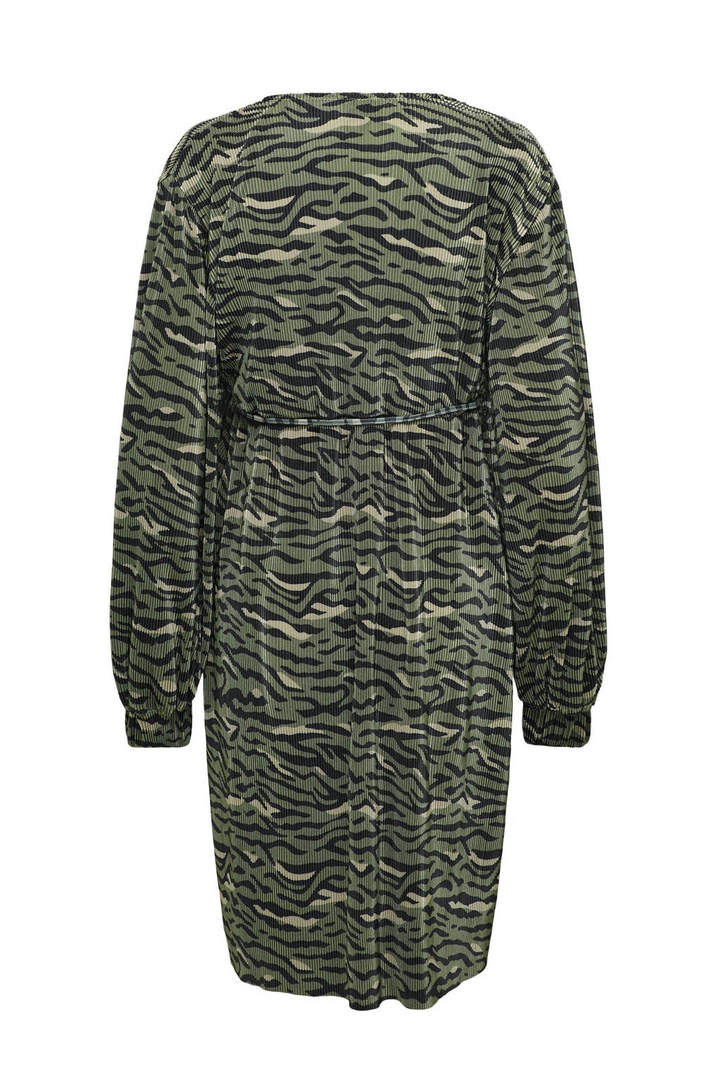 ONLY MATERNITY zwangerschapsjurk OLMCLAUDIA met all over print groen/zwart